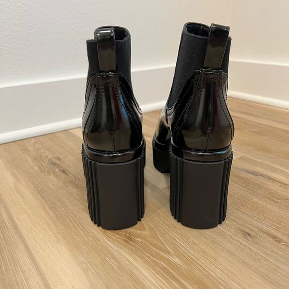 GIANNI BINI Black Platform Booties Size 6.5 - Picture 4 of 12